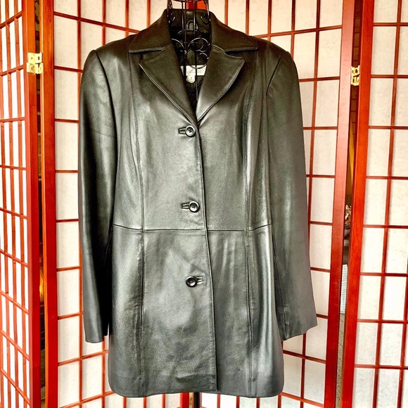 Valerie Stevens Jackets & Blazers - Valerie Stevens New Zealand Lambskin Black Leather